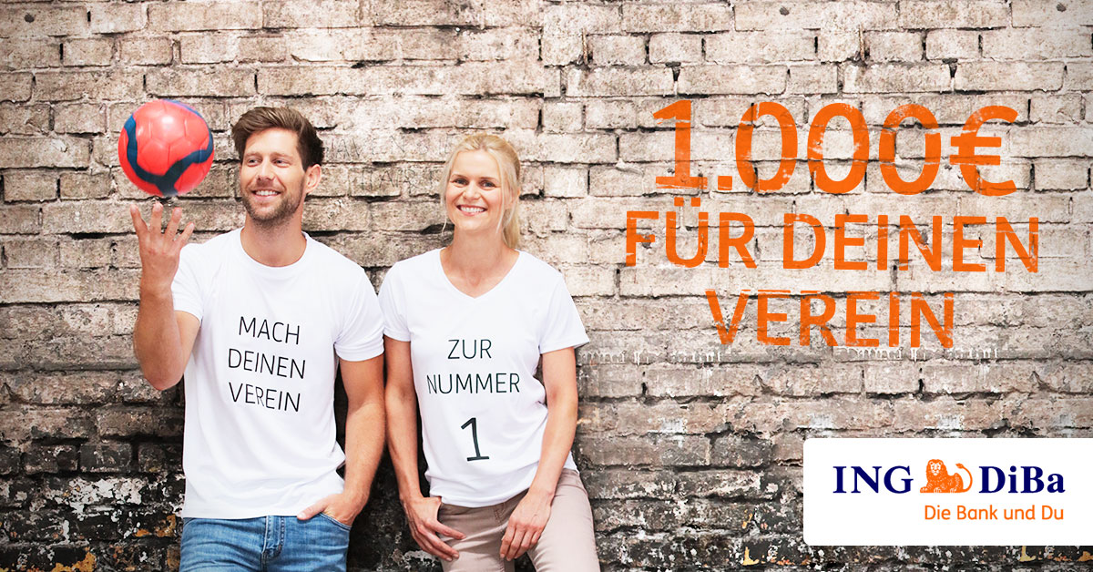 Wir brauchen Ihre Stimme für 1.000 Euro. - Machen Sie mit und unterstützen Sie unsere lokale Vereinsarbeit! (Foto: ING DiBa)
