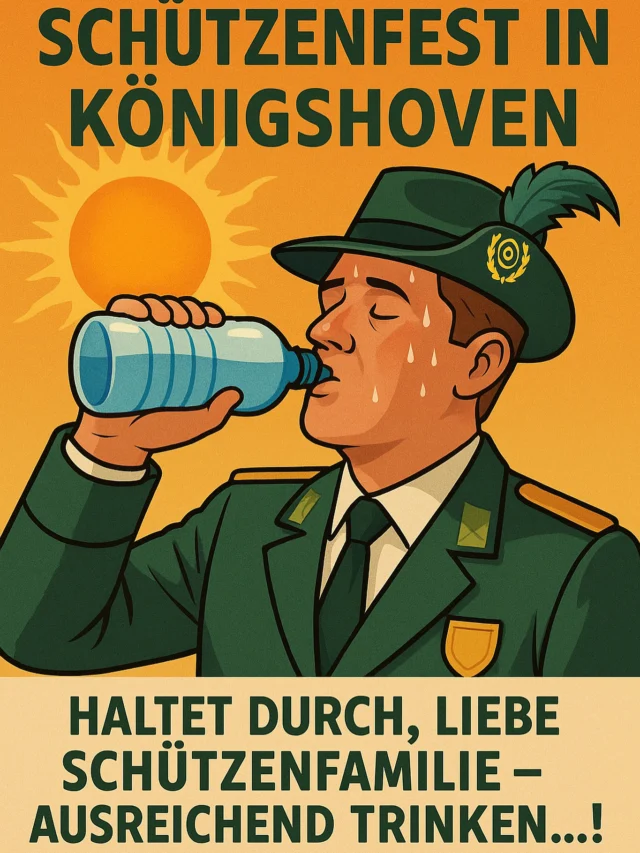 Haltet durch, liebe Schützenfamilie! Und weiterhin viel Spaß an „Pitter & Pauls“ und happy Schwitzing! @andi.jobs.9 
Euer MGV Quartettverein 1930 Königshoven e. V. 
.
.
.
#happyschwitzing #königshoven #schützenfest #peterundpaul #bedburg #rheinerftkreis @frankrock_rek @btk1911koenigshoven @feuerwehr_kaster_koenigshoven